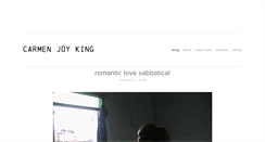 Desktop Screenshot of carmenjoyking.com